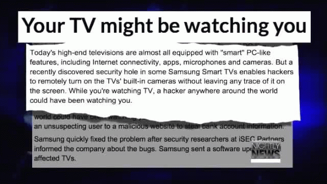 Is Your Tv Spying on You?