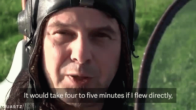 He built an airplane and cut his commute by seven minutes He built an airplane and cut his commute by seven minutes