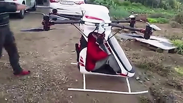 Is This The First Human-Carrying Drone? Is This The First Human-Carrying Drone?