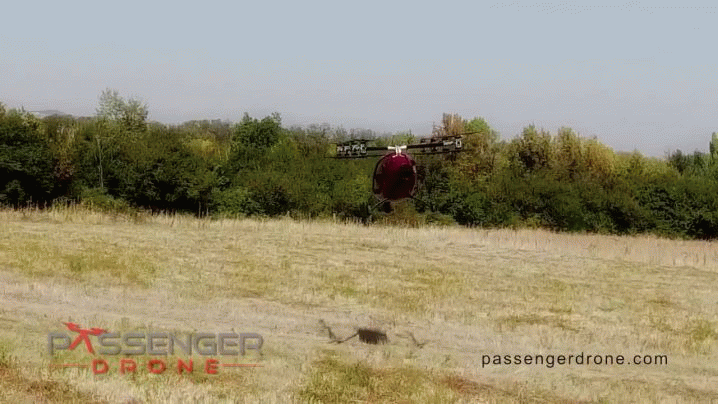 Passenger Drone First Manned Flight
