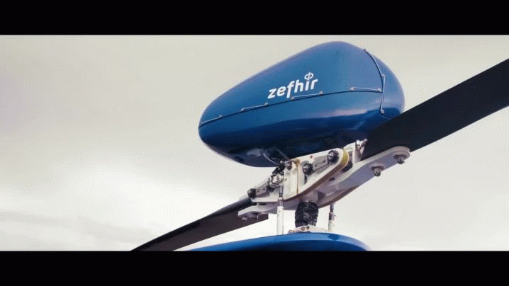 The first helicopter with a parachute | Zefhir by Curti Aerospace Division