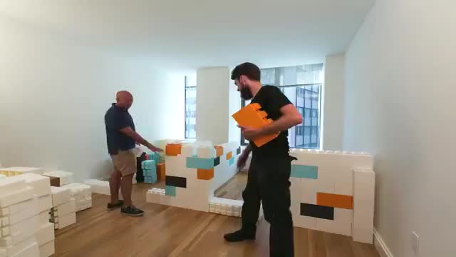 EverBlock Apartment Divider Wall Time Lapse EverBlock Apartment Divider Wall Time Lapse