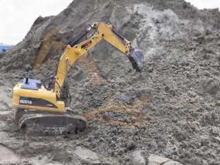 rc excavator full metal