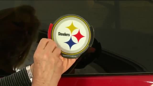 NFL Motion Activated Light Up Decals by Lori Greiner with Lisa Robertson NFL Motion Activated Light Up Decals by Lori Greiner with Lisa Robertson