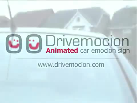 Drivemocion - animated car face sign Drivemocion - animated car face sign